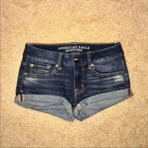 american eagle denim shorts